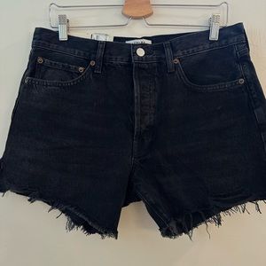 AGOLDE Long Parker Denim Shorts